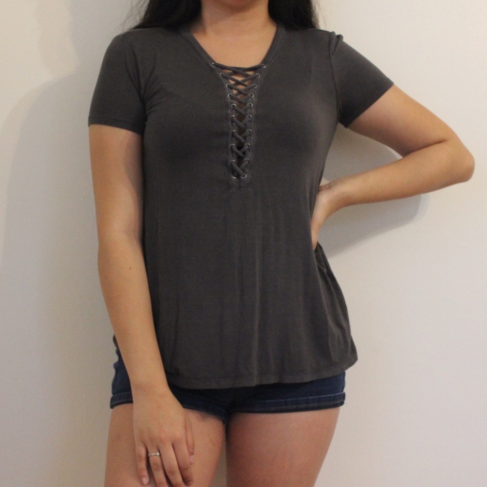 Lace front Tee